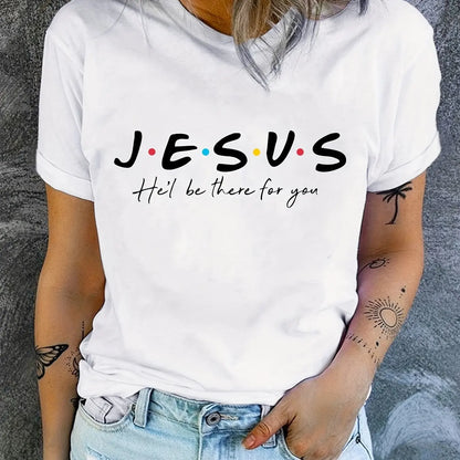 Jesus Print T-Shirt, Summer