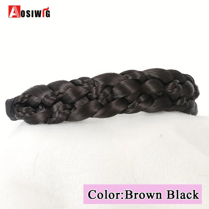 Synthetic Fishbone Braided Headband