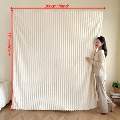 Flannel thick blanlet