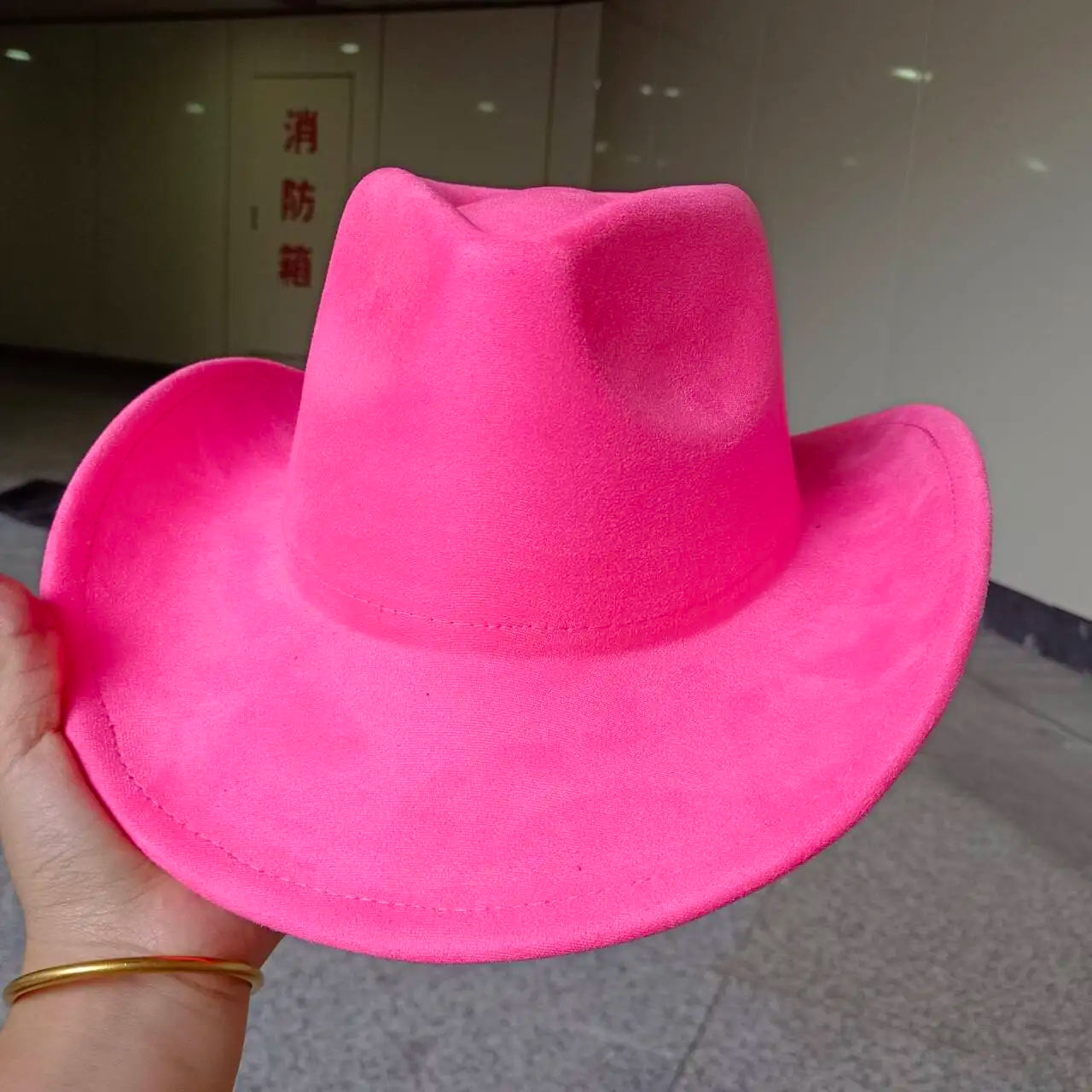 Suede cowboy hat