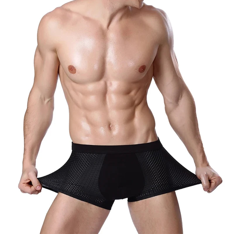 L-8XL Plus Banboo Fiber Men Underwear Male boxer