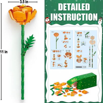 24 Days Flower Bouquet Building Blocks
