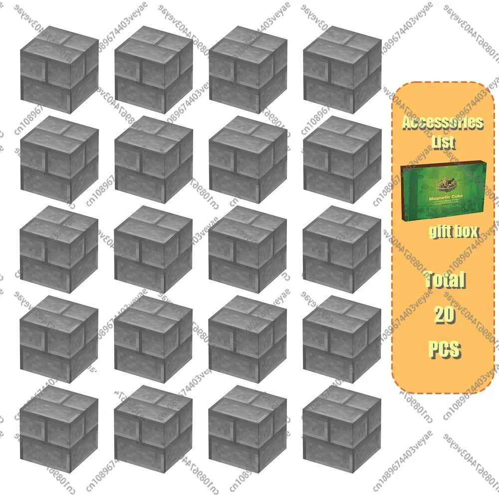 Minecraft Magnetic Building Blocks Mine World Magnet