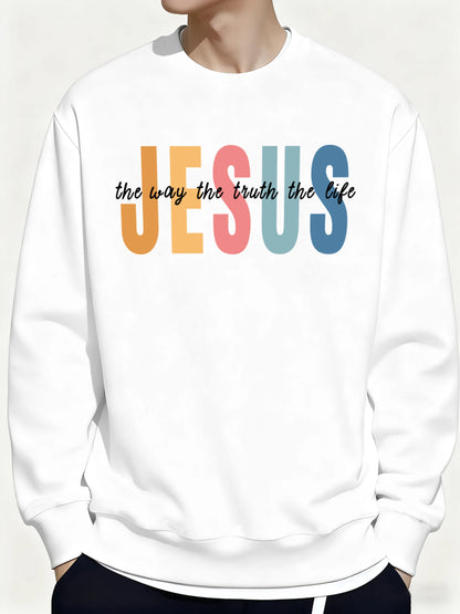 Jesus Color print jumper