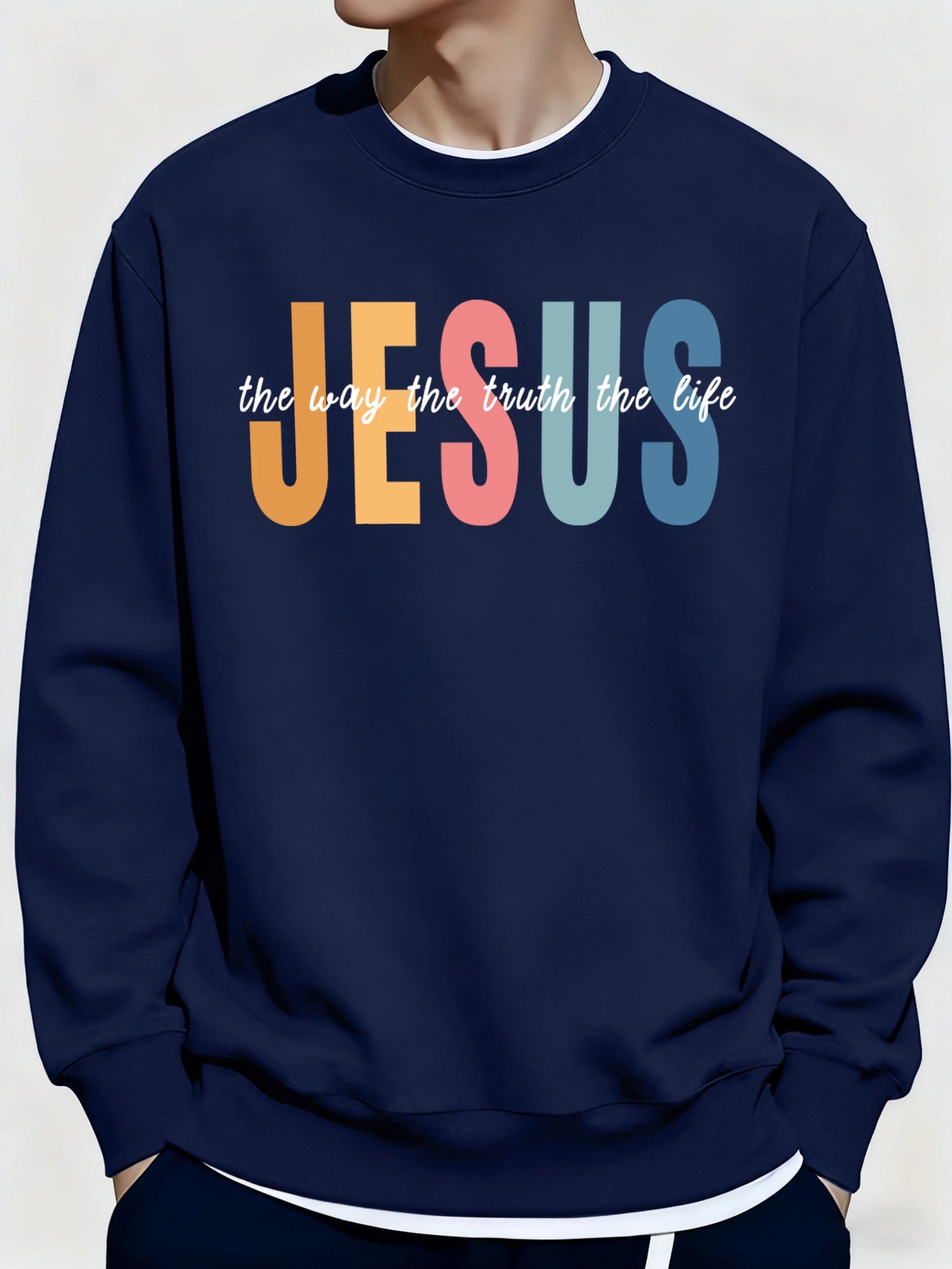 Jesus Color print jumper