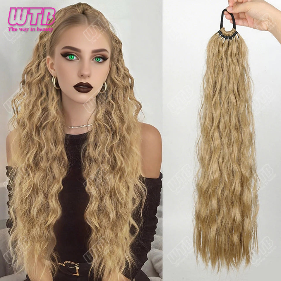 Synthetic braided wig