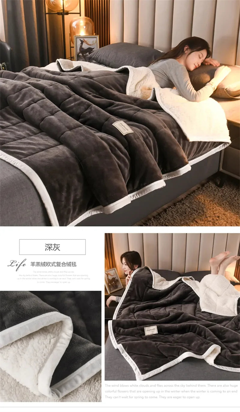 Coral Fleece Autumn Winter Warm blankets