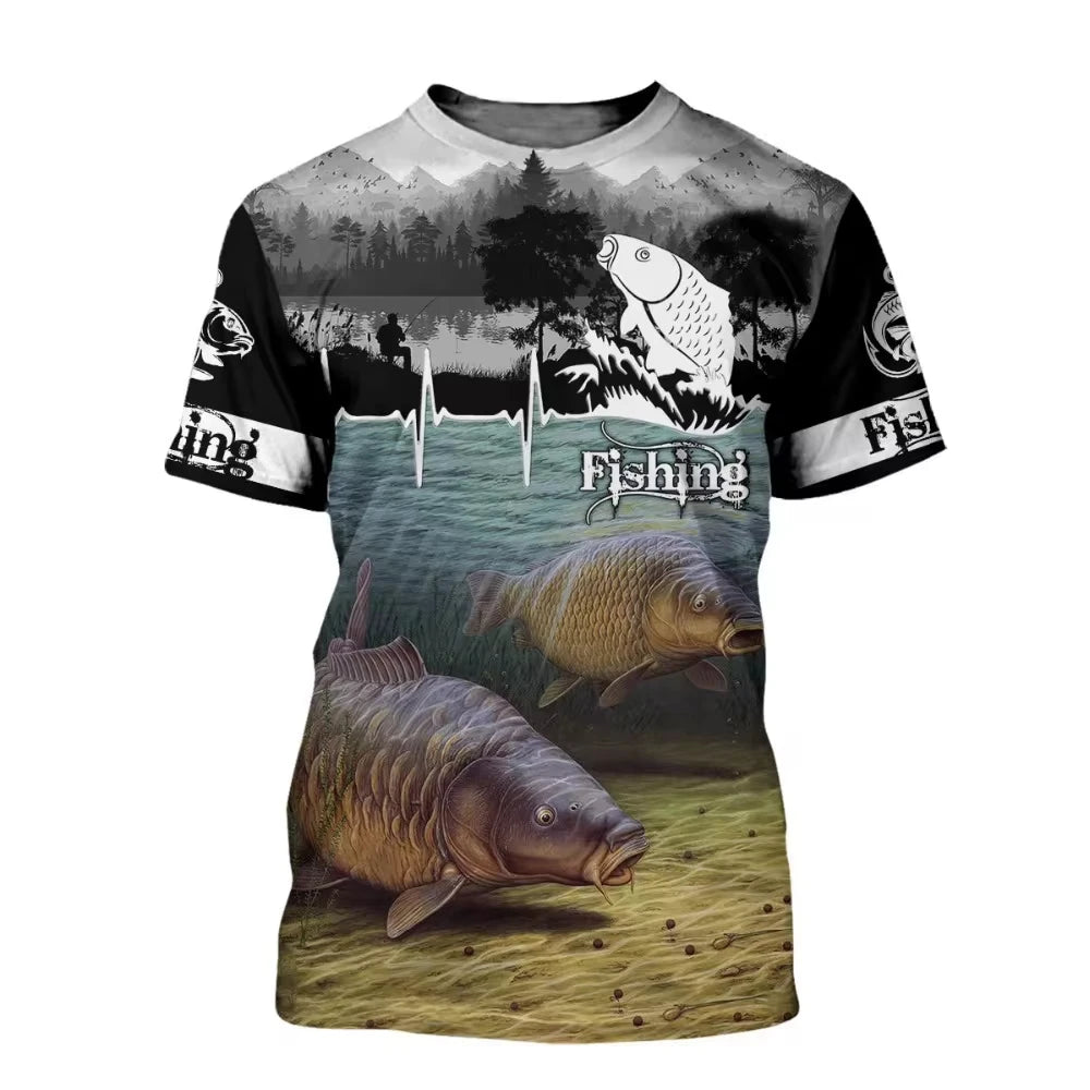 T-shirts For Men Carp Fishing