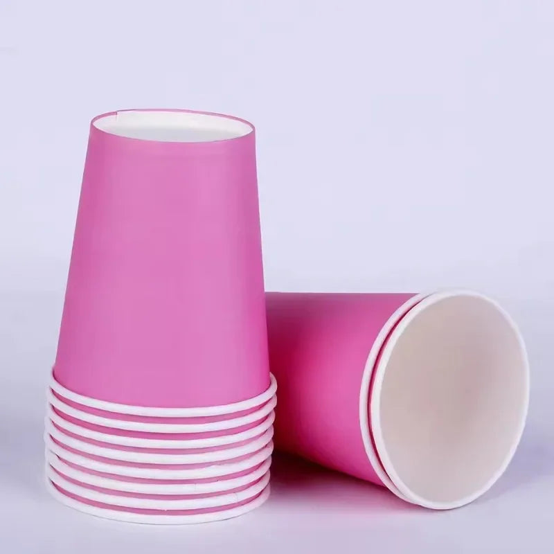 10/20/40PCS Multi-color Disposable Paper Cups