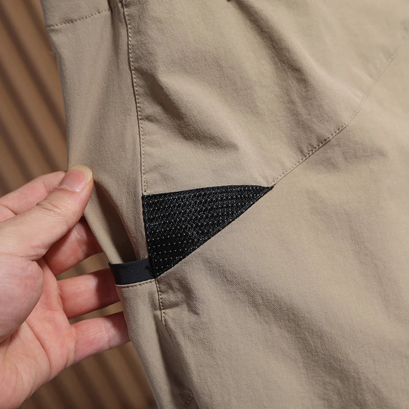 Lightweight Breathable Men's Summer Casual Pants Qui Dry Elastic Soft