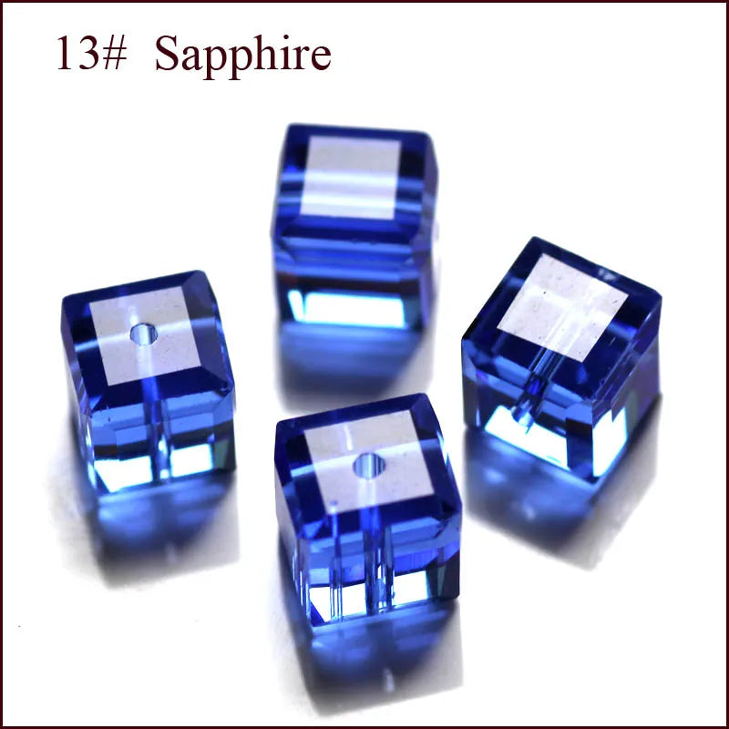 cube beads crystal
