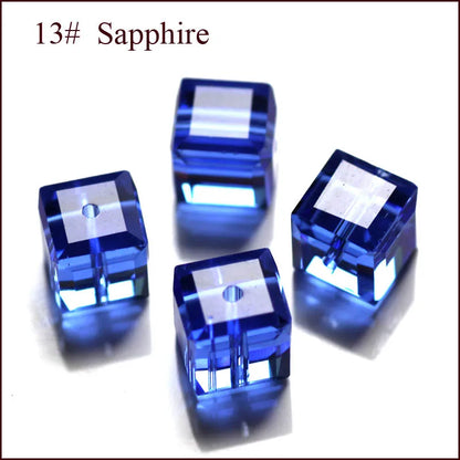 cube beads crystal
