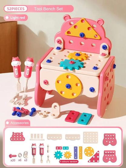 Children's Tool Set with Electric Toy Drill