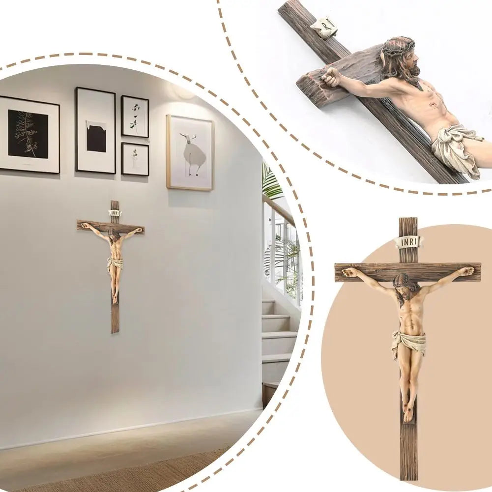 Christian Religious Cross Crucifix Resin