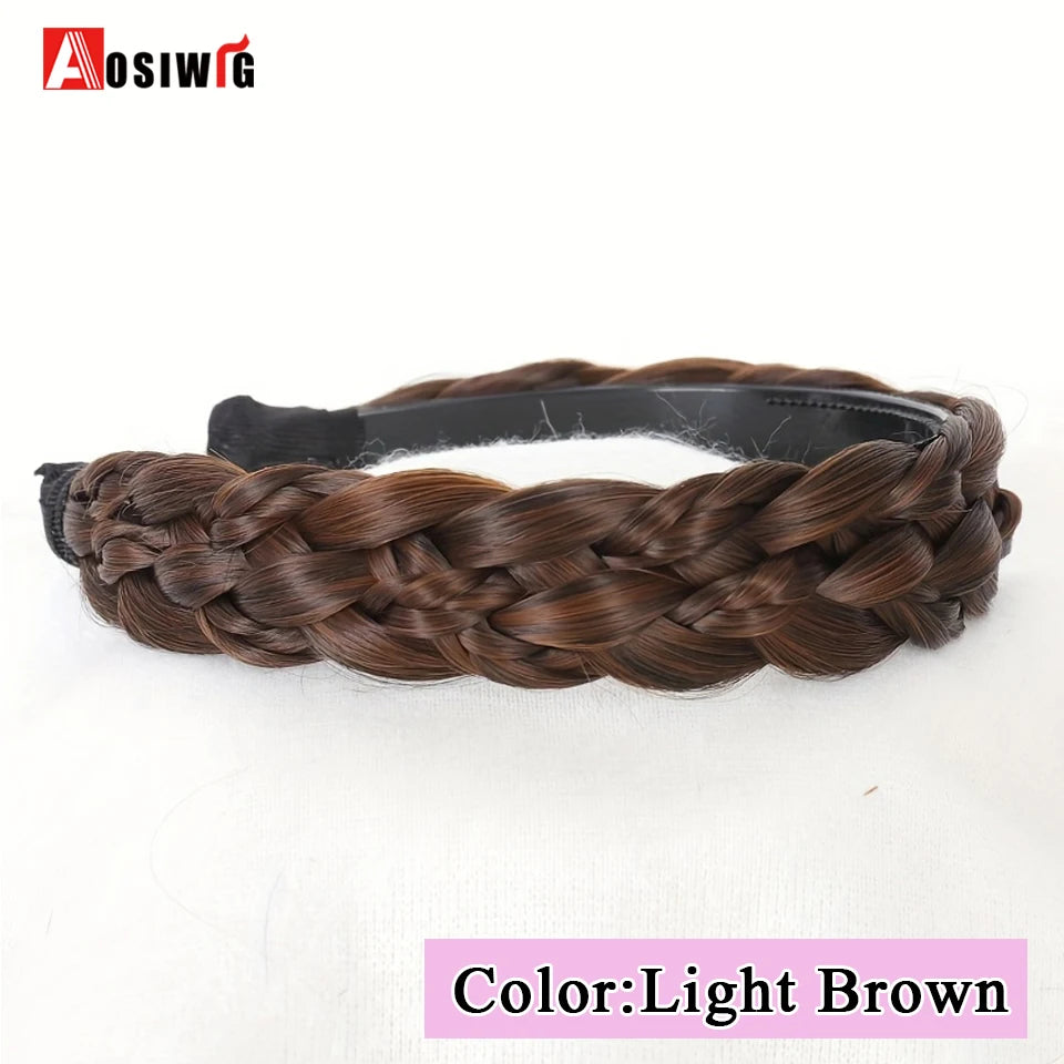 Synthetic Fishbone Braided Headband
