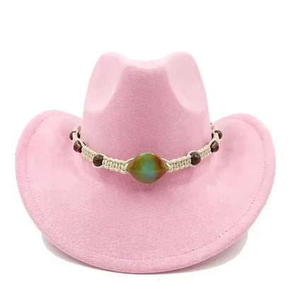Suede cowboy hat