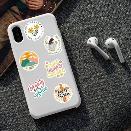 52pcs Jesus Christian stickers