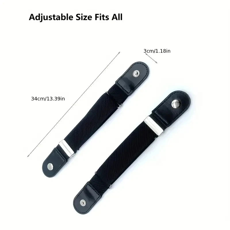 2pcs/set No Buckle Elastic Belt