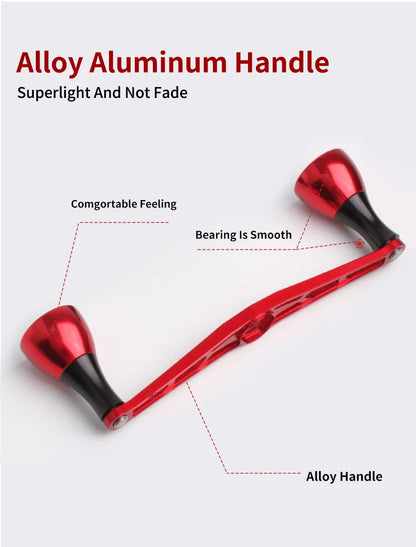 Ruke New Fishing Reel Handle Aluminium Alloy Length 140mm hole
