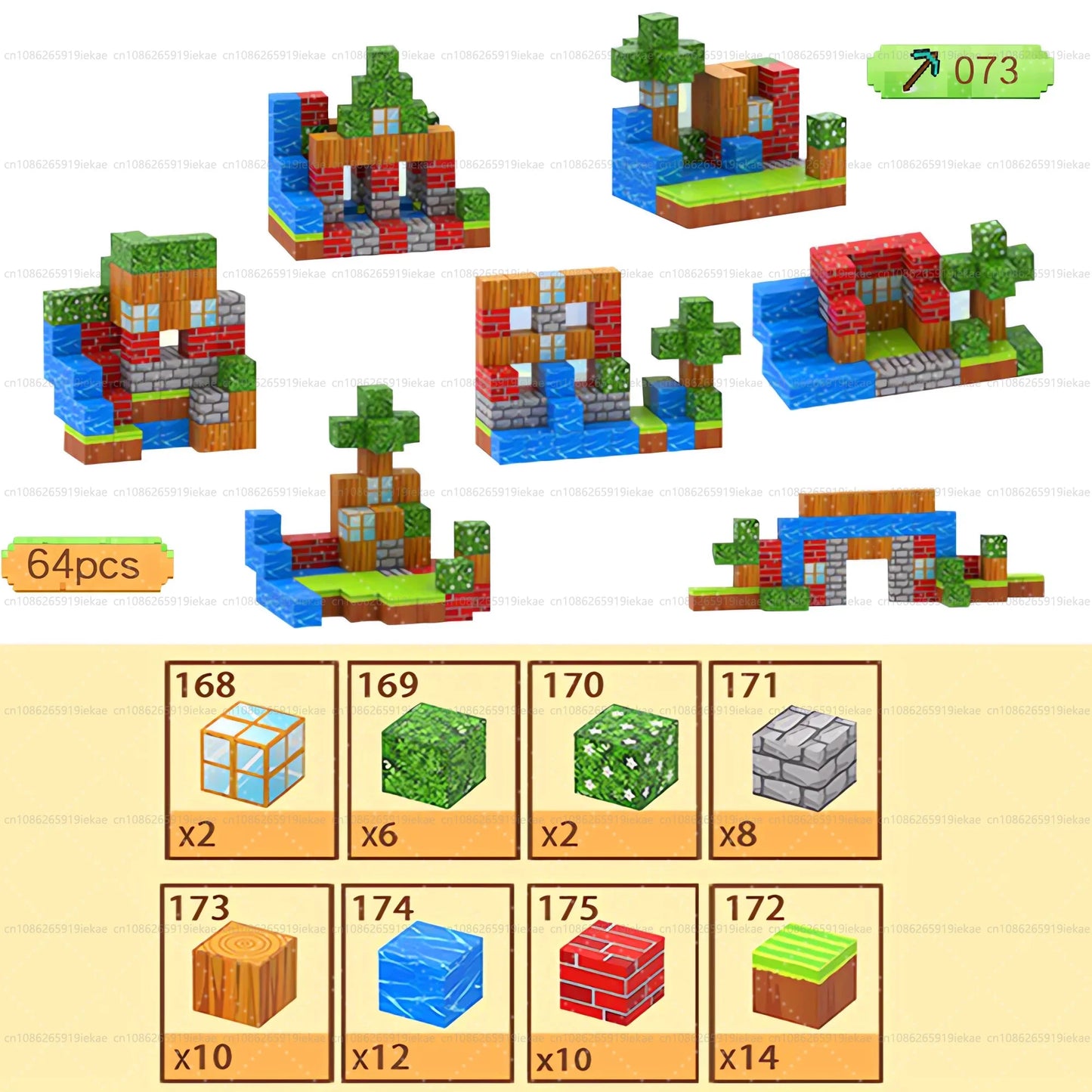 Minecraft Magnetic Building Blocks Mine World Magnet