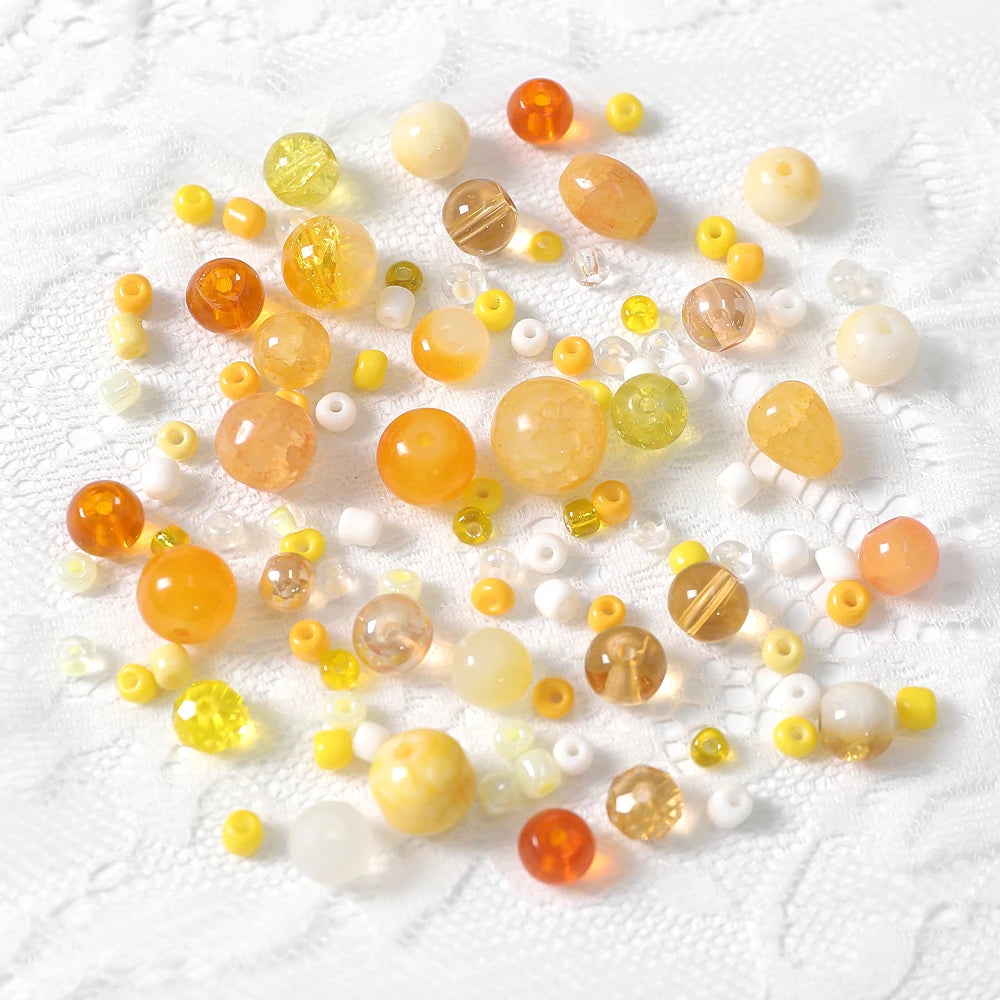 3-12mm 30g/bag Multicolor Mixed Glass Beads