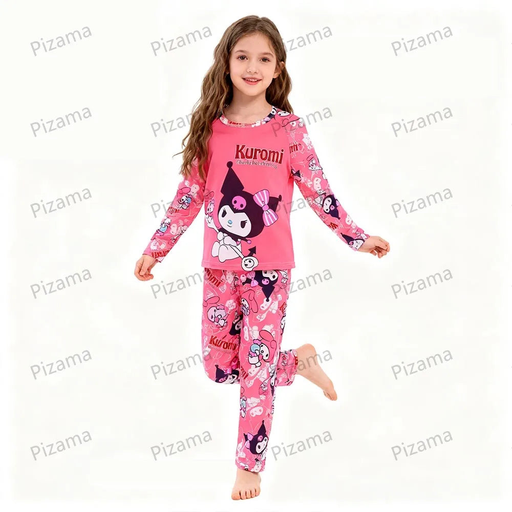 Girls Pajamas Sets Sleepwear Hello Kitty