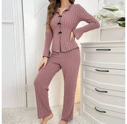 Pajama  Set Sleeved Long Pants