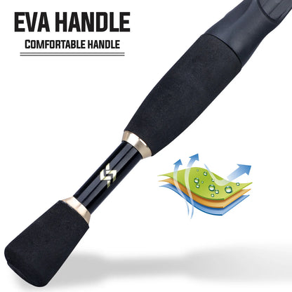 Sougayilang 1.8-2.4m Casting Fishing Combo Telescopic Fishing Rod