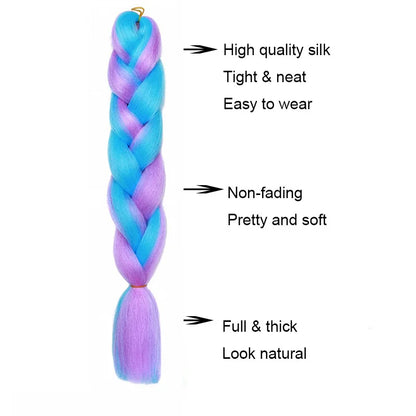 24Inch Synthetic Braiding Hair Extens