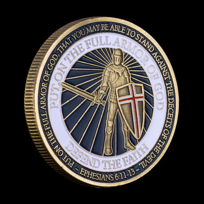 Put on The Full Armor of God Challenge Coin