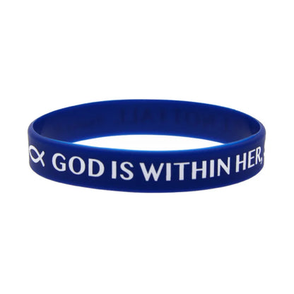 50 Pcs Jesus Silicone Bracelet