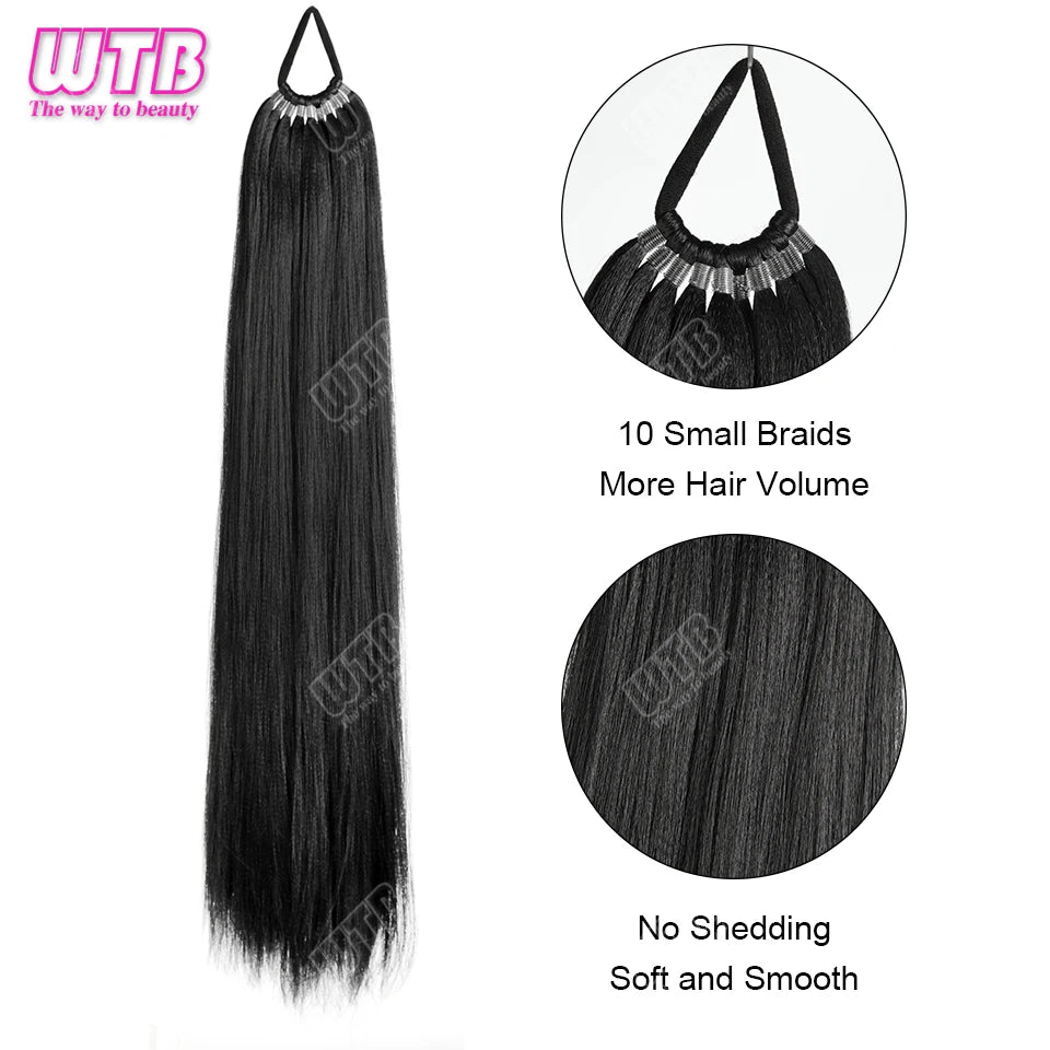 Synthetic braided wig