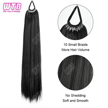 Synthetic braided wig