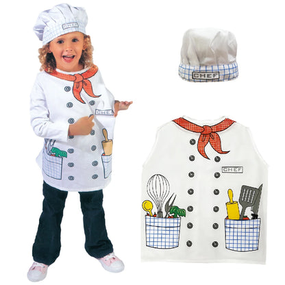 Kids Chef Role Play Costume Dress - Up