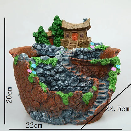 Succulent Plants Planter Flowerpot Resin Flower Pot