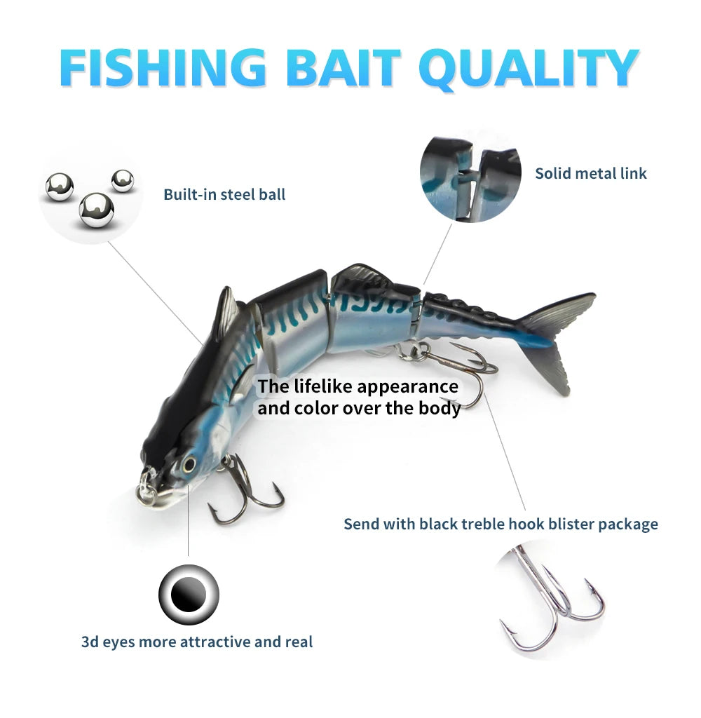 Tuna Fishing Lures Multi Joint Crank