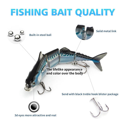 Tuna Fishing Lures Multi Joint Crank