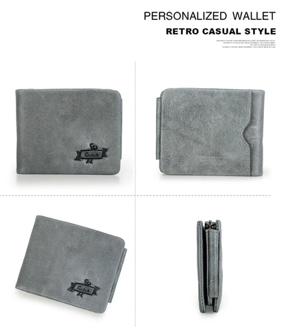 Cowhide Leather Wallet For Mens