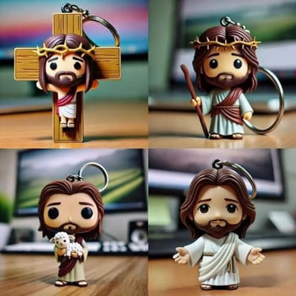 Jesus Statue Christian Key Chain