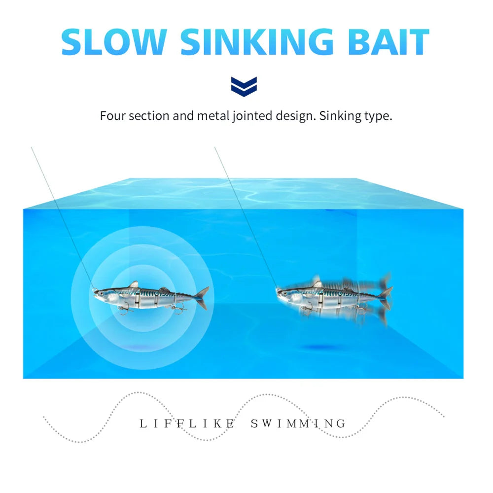 Tuna Fishing Lures Multi Joint Crank