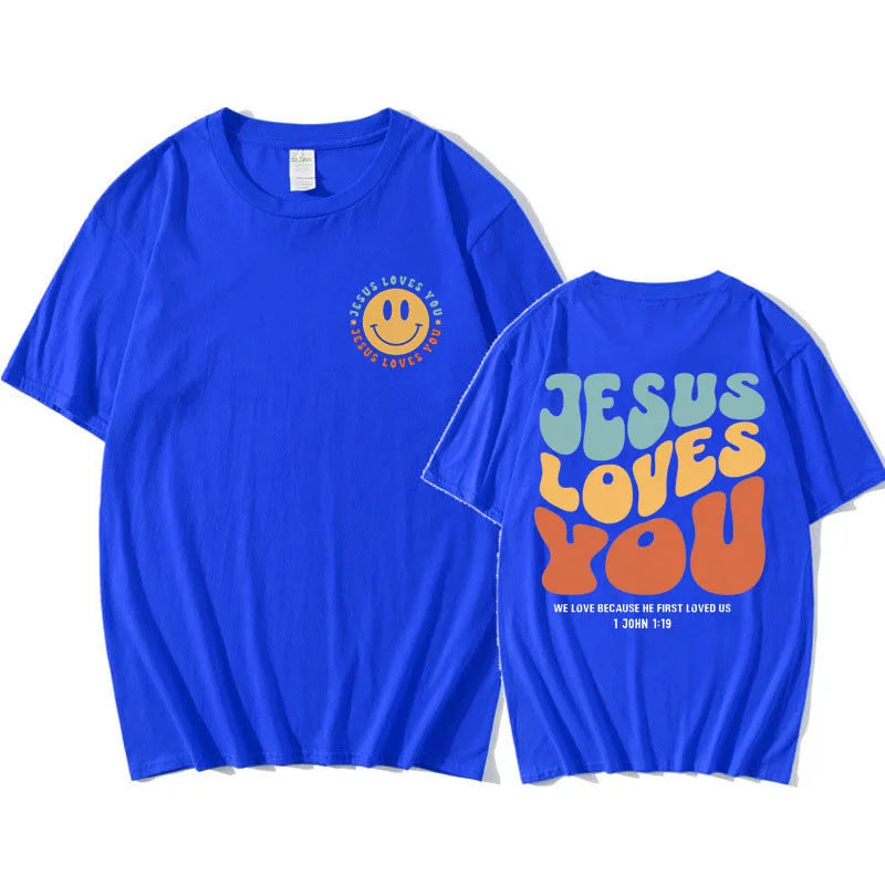 Jesus Loves You Funny T Shirt Men