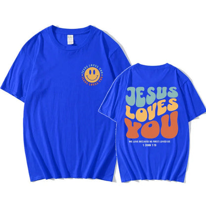 Jesus Loves You Funny T Shirt Men