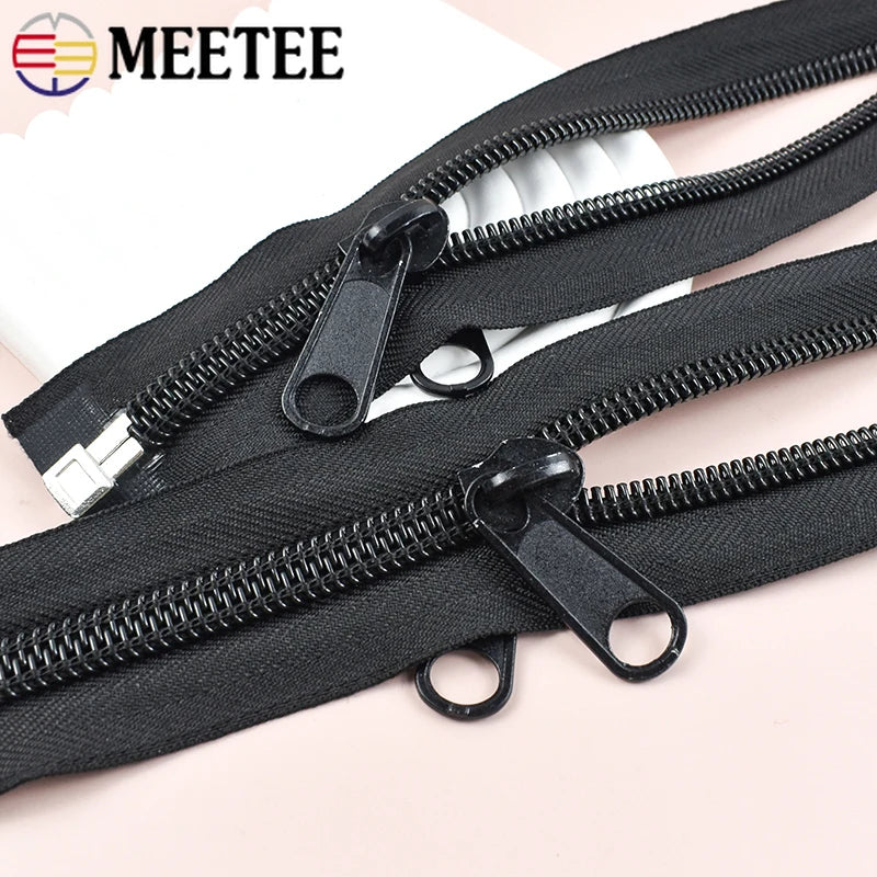 80-300cm Black 10# Nylon Zippers