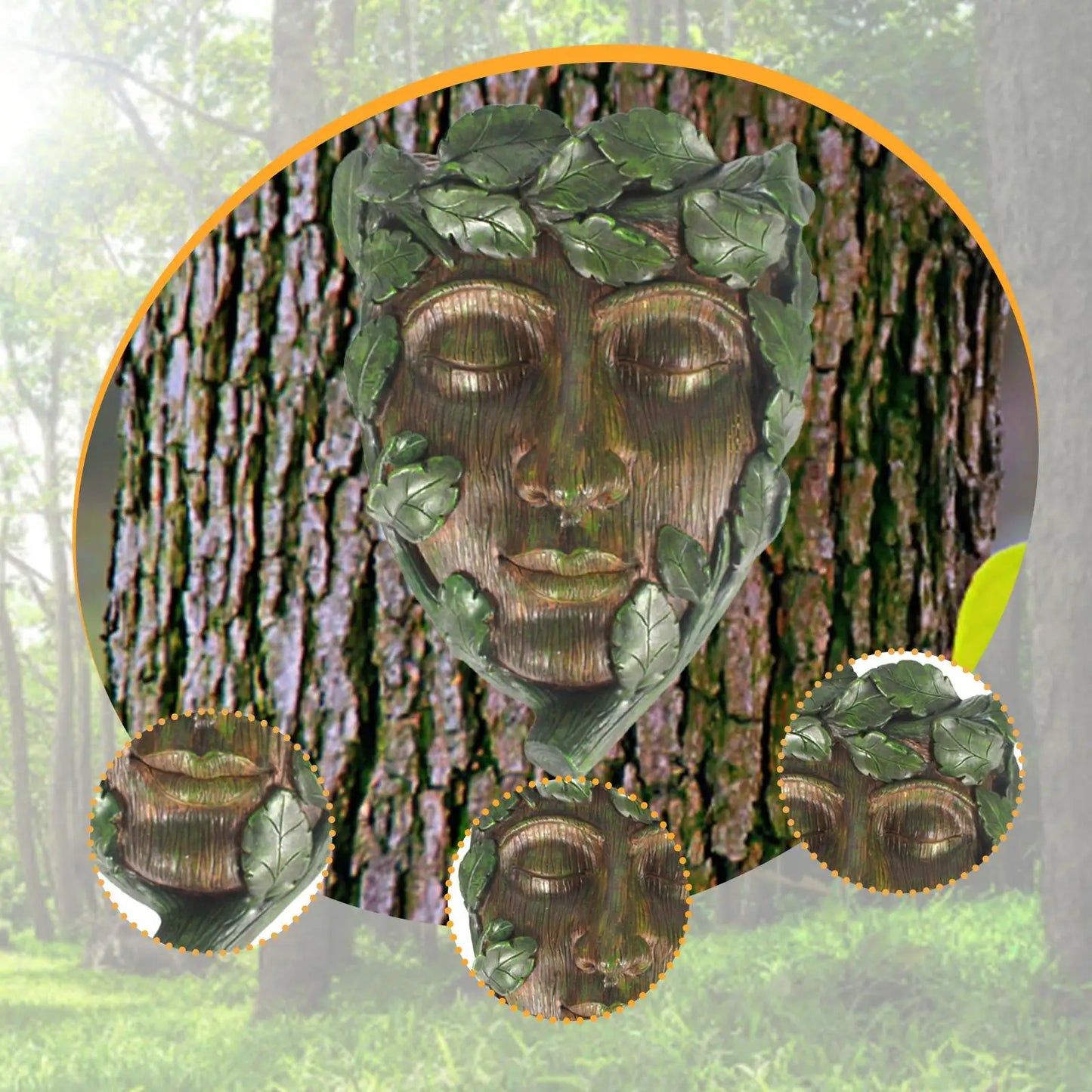 Tree Face Sculpture Planter