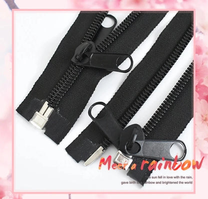 80-300cm Black 10# Nylon Zippers