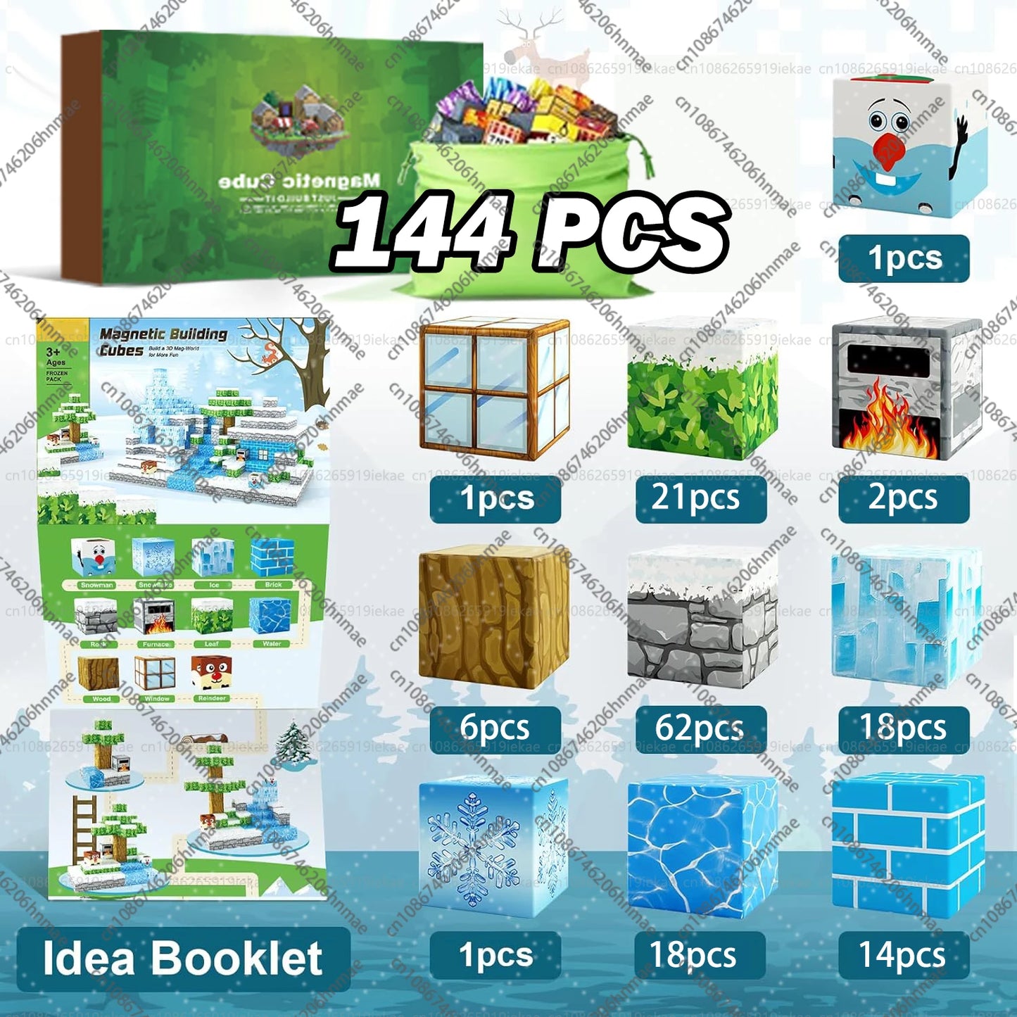 Minecraft Magnetic Building Blocks Mine World Magnet