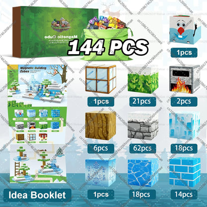 Minecraft Magnetic Building Blocks Mine World Magnet