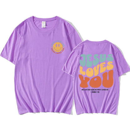 Jesus Loves You Funny T Shirt Men