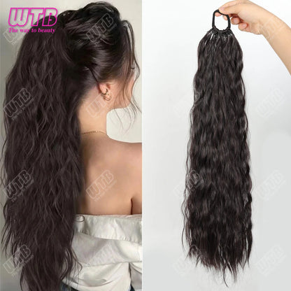 Synthetic braided wig