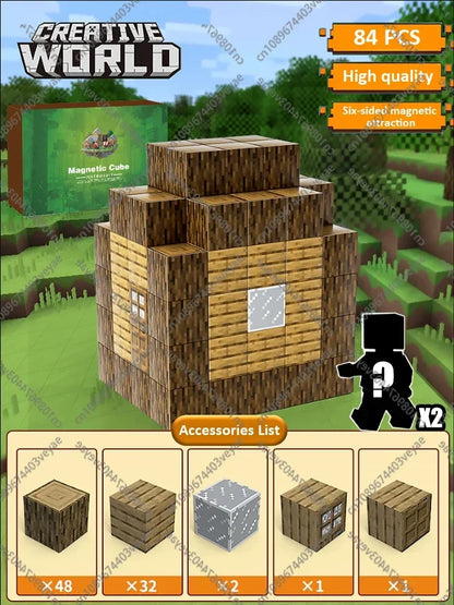 Minecraft Magnetic Building Blocks Mine World Magnet